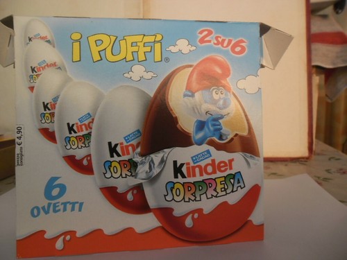 Confezione kinder puffi 2010 - confezione,