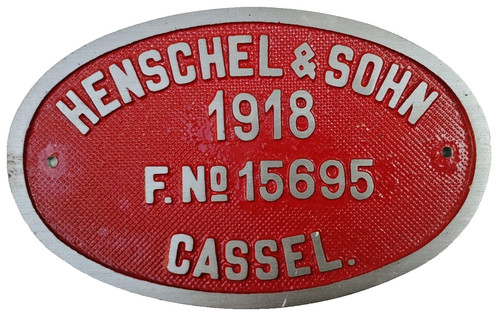 Cimelio targa henschel 1918 - henschel,