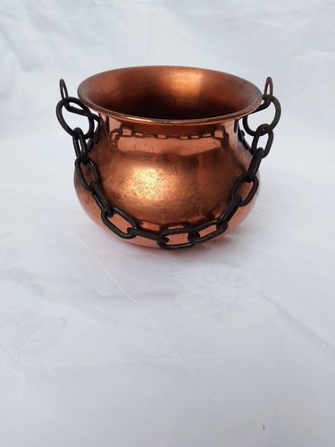 Paiolo rame con - paiolo, catena
