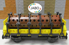 (L 15/4) Lego vagone merci ferrovia trasporto legno TRENO per RC 9V 12V