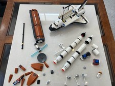 Lego space shuttle - space,