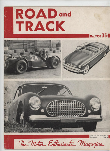 Road and track mar 1950 - mar.,