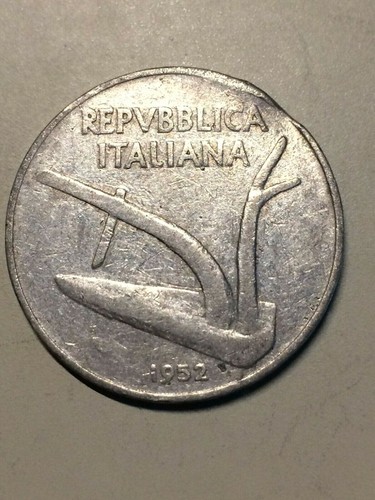Moneta lire del 1952 - moneta,