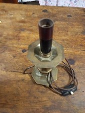 Piccola Lampada Da Tavola Comodino In Ottone Primi 900