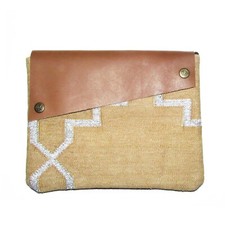 Clutch Dhurrie tappeti tessuti