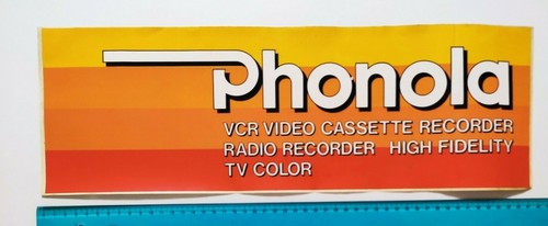 Adesivo phonola vhs - adesivo, tv