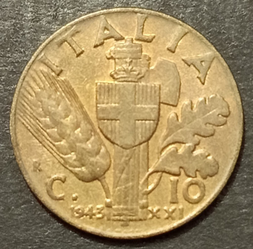 Centesimi lire 1943 fdc - 10,