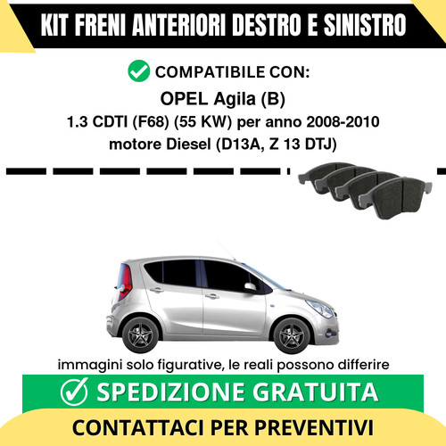 Pastiglie freno anteriori - freno, per