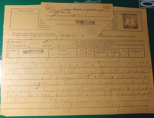Telegramma 1901 ufizio - telegramma,