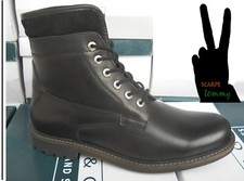 STIVALI UOMO ANFIBI pelle moto