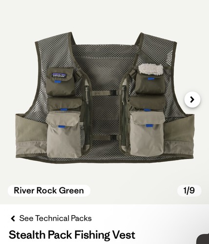 Gilet pesca patagonia - da,