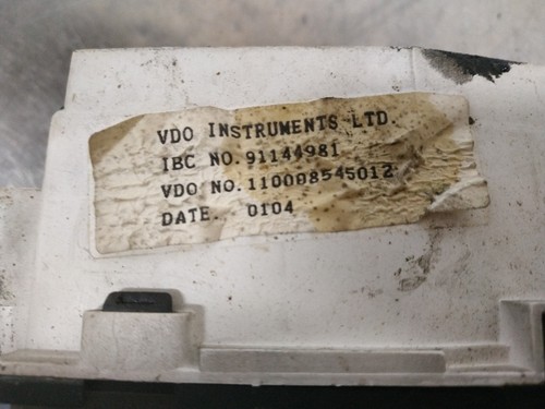 91144981 quadro strumenti opel - 91144981,