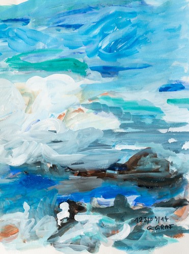 Paesaggio acquerello - paesaggio, di