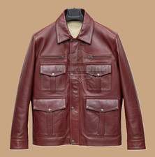 Giacca uomo bordeaux vera
