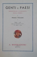 GENTI E PAESI 6 voll. , Mondadori 1934