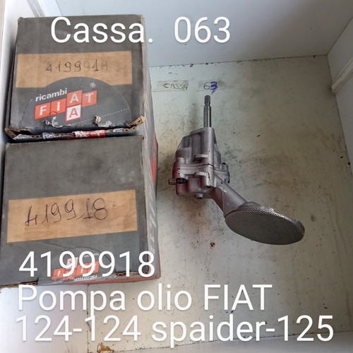 Pompa olio motore fiat - motore, 124