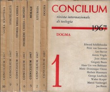 Concilium N. 1, 2, 5, 6, 7, 9, 10 Anno 1967. Rivista internazionale di teologia.
