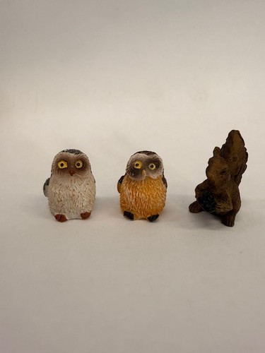 Set miniature resina gufo - miniature,