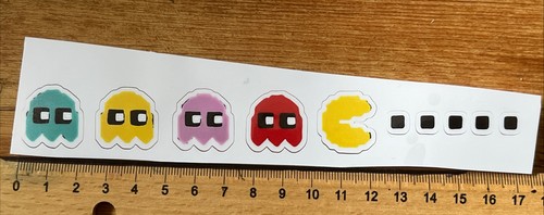 Adesivo pac man fantasmi - adesivo,