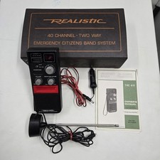 Custodia Vintage Realistica 40 Canali-Due Vie Emergenza Citizen Band System Testata