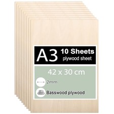 10 pezzi Compensato 2mm, Legno