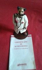 Franz Borghese dottore scultura in bronzo smaltato rifinita a mano firmata 