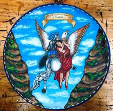 Piatto terracotta da parete