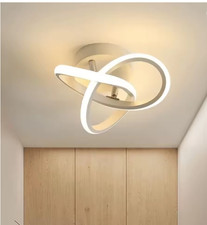 Moderno Plafoniera da Soffitto LED Lampadario Curvo 22W soggiorno Cucina