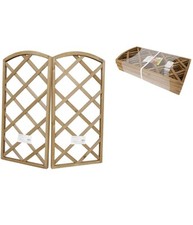 Pannello Traliccio Recinzione In Legno Naturale 60 X 30 Cm Rampicanti Giardino