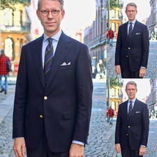 Tuta uomo business 2 pezzi blu