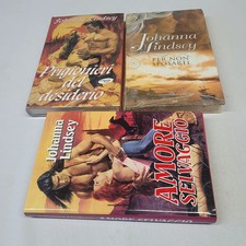 (Lindsey) Lotto 3 romanzi Johanna Lindsey 1993 Euroclub titoli in foto