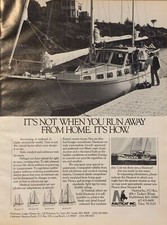 1981 Nauticat 44 Yacht Cruiser STAMPA ANNUNCIO Motorsailer testa di marmo MA VINTAGE anni 80