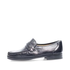 LORENZO COMODONE MOCASSINO NERO NO LACCI 1/2 PIANTINA COMODONE   CALZATURE UOMO 