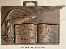PERUGIA BATTAGLIONE UNIVERSITARIO AEROPORTO 309 MEDAGLIA GUF REGIA AERONAUTICA