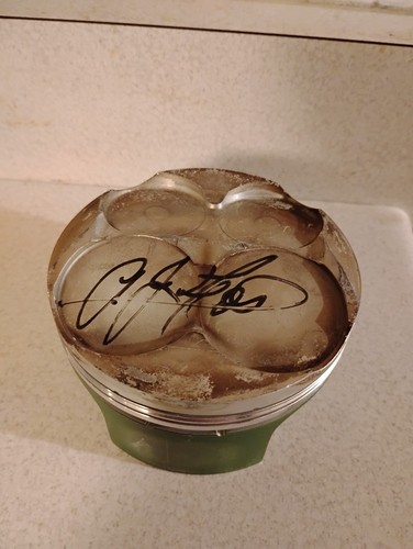 Signed foyt race piston - signed,