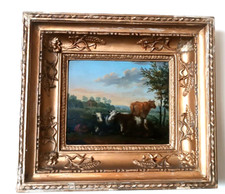 antique painting on board