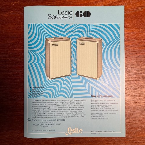 Vintage leslie speaker model - vintage,