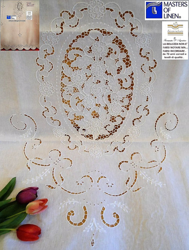 Tenda puro lino ricamo mano - ,