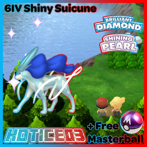 6iv shiny suicune pokemon - 6iv,