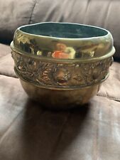 Cache Pot Porta Vasi Ottone Battuto Art Decó