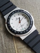 RARISSIMO orologio al quarzo uomo Lorus Sports GMT anni 90 quadrante bianco 50m WR ref. RQQ003