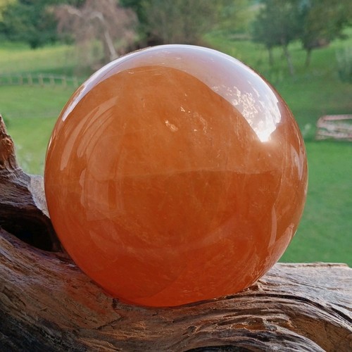 Sfera quarzo arancione - in,