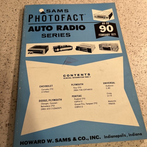 Autoradio sam photofact serie - autoradio,