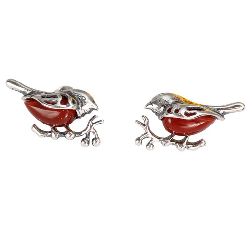 Orecchini perno robin in - perno,