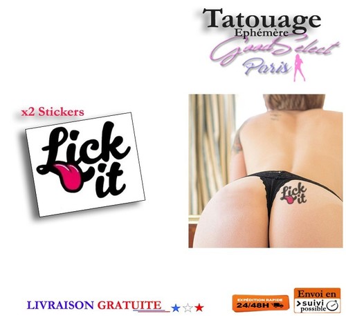 Tatouage temporaire lick - tatouage,