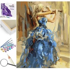 Dipinto con numeri violinista