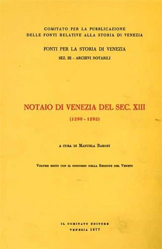 Notaio di venezia del - ,