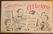 Cartolina d'epoca Quaglino's