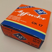 Agfacolor CK17 Super 8 Film 40 ASA pellicola inversione colore mai aperta scadenza:LUG73. refB