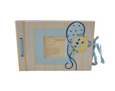 Album Fotografico Orsetto Wald per nascita Bimbo e primi passi Celeste